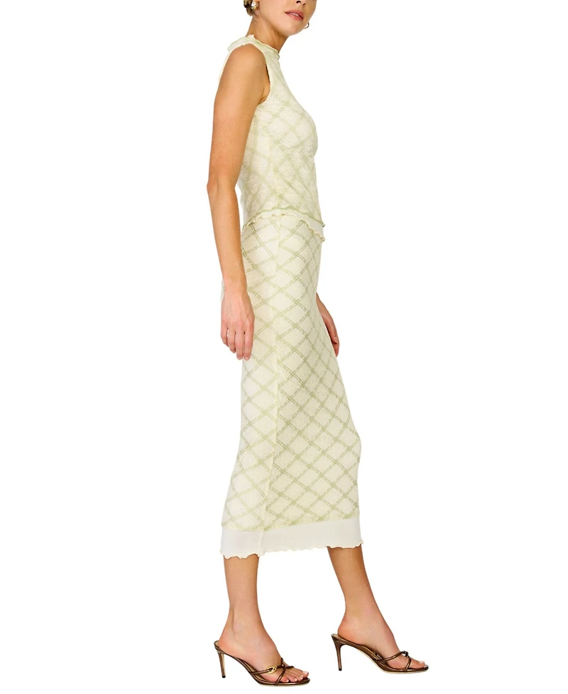 Line & Dot Women's Norelle Midi Pencil Skirt