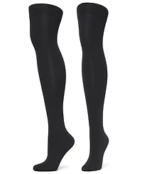 Hue Women's Opaque Contrast Bold Over The Knee Socks