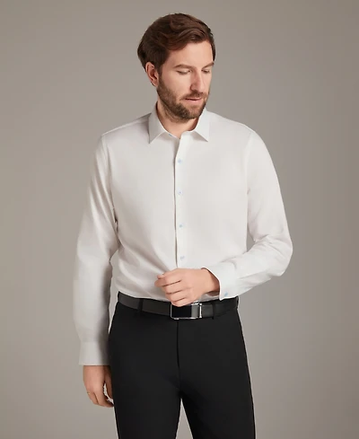 Bar Iii Men's Sateen Solid Contrast Buttons Dress Shirt, Macy's Exclusive