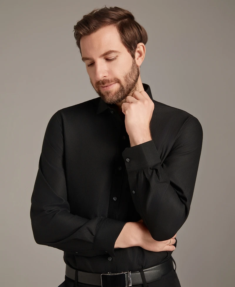 Bar Iii Men's Diamond Dobby Spread Collar Dress Shirt, Macy's Exclusive