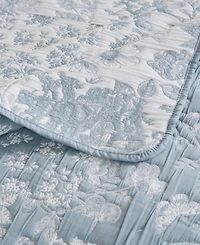 Greenland Home Fashions Patchwork Toile Reversible Matelasse Throw, 50" x 60"