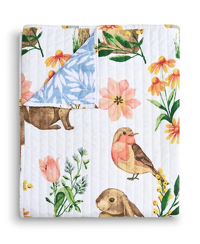 Greenland Home Fashions Willow Reversible Cotton Blend Throw, 50" x 60"