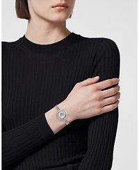 Versace Women's Medusa Eclipse Silver Stainless Steel Bracelet Watch, 28mm