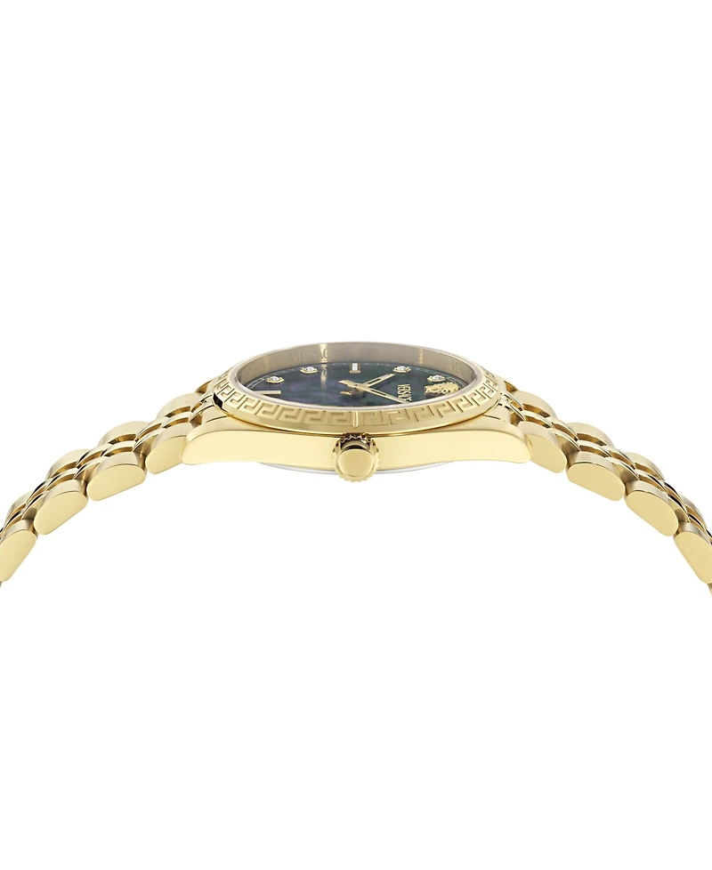 Versace Women's Millenyium Ip Yellow Gold Bracelet Watch, 32mm