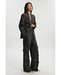 Karen Millen Women's Embellished Single-Breasted Blazer