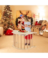 Mecale 8-in-1 Kids Climbing Arch with Sensory Table and Collapsible Storage Bin, Ages 3