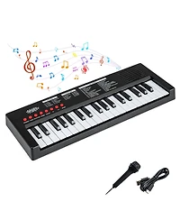 Mecale 37-Key Kids Piano Keyboard with 8 Rhythms & Microphone