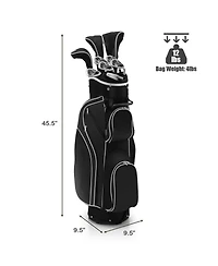 Mecale 10-Piece Ladies Complete Golf Club Set with Alloy Driver