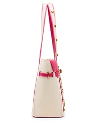 Betsey Johnson Queen of The Green Canvas Large Tote Bag