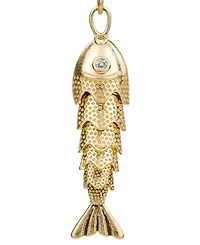 Patricia Nash Gold-Tone Plated Double Fish Drop Earrings