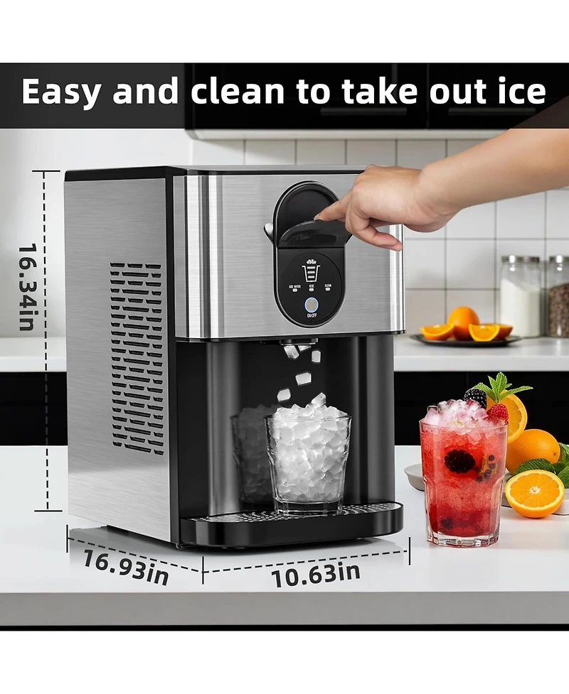Cowsar Portable Nugget Ice Maker, 44 lbs/Day, Self-Dispensing