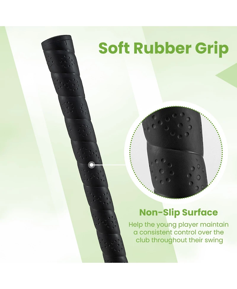 Mecale Kids Golf Club with Fiberglass Shaft & Headcover