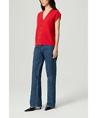 Nocturne Women's Embellished V-Neck Knit Sweater Vest