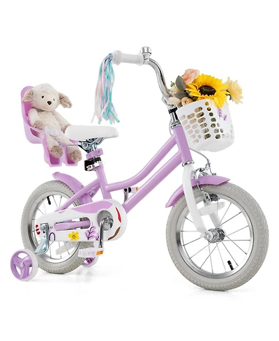 Mecale Girls' Bike with Doll Seat and Streamers