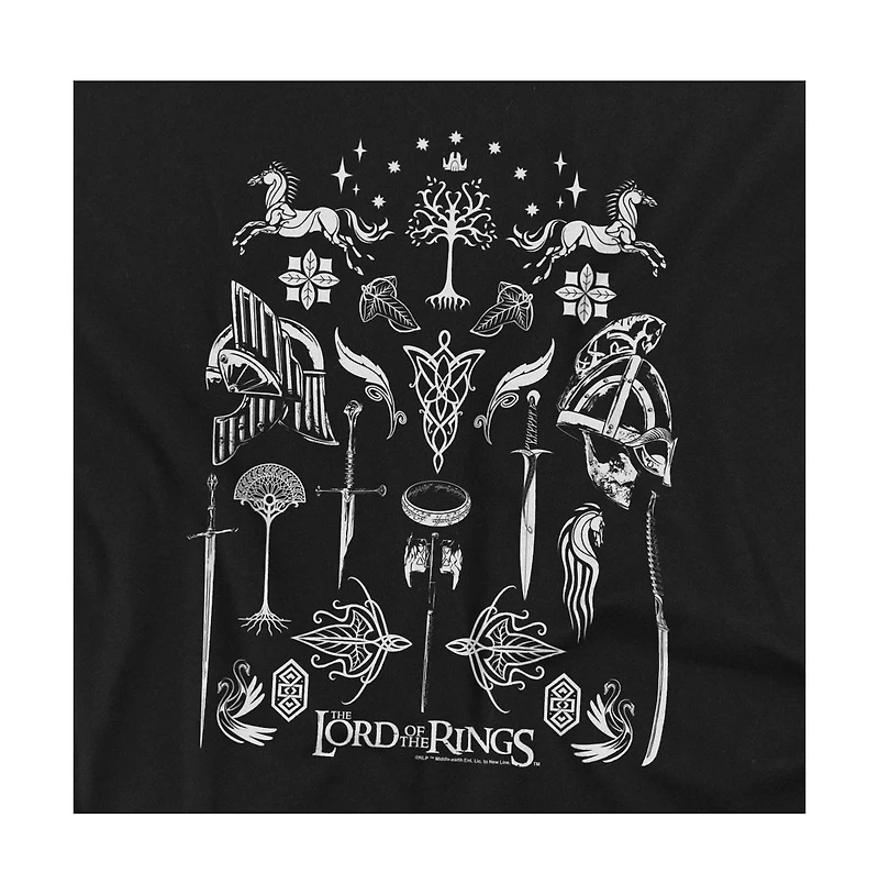 Lord Of The Rings Men's Icons T-Shirt