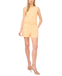 CeCe Women's Boxy Sleeveless Textured Top