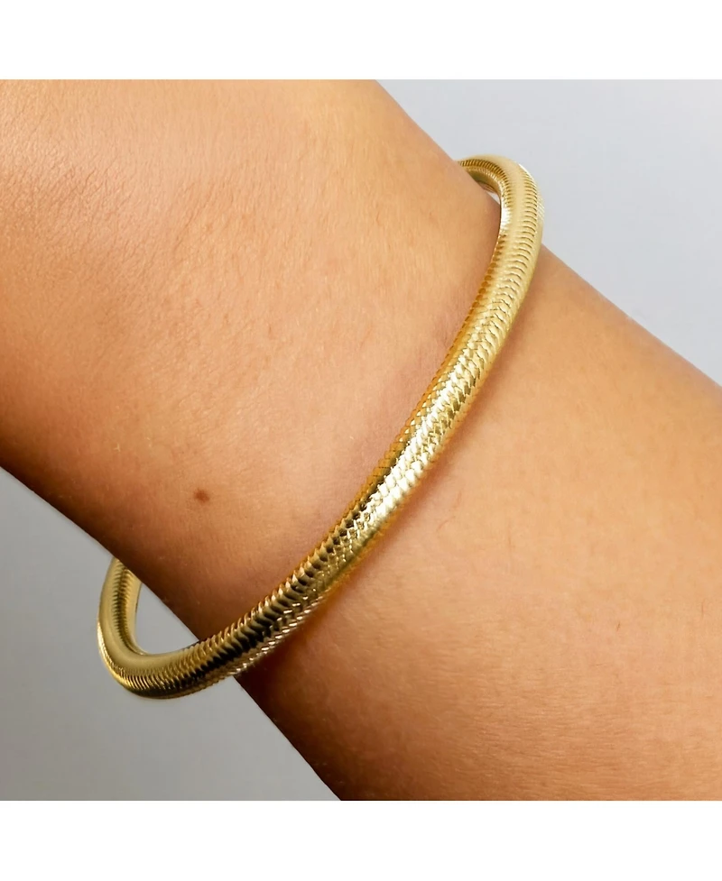 The Lovery Classic Stretch Bangle 14K Gold-Plated