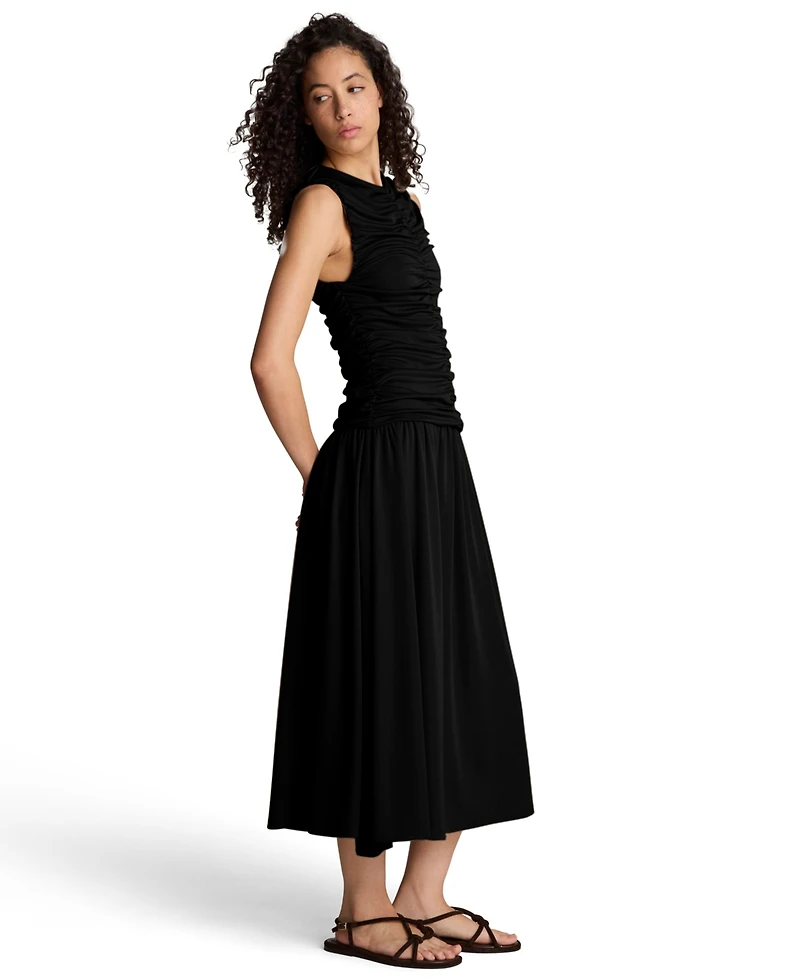Kenneth Cole Women's Ruched A-Line Midi Dress