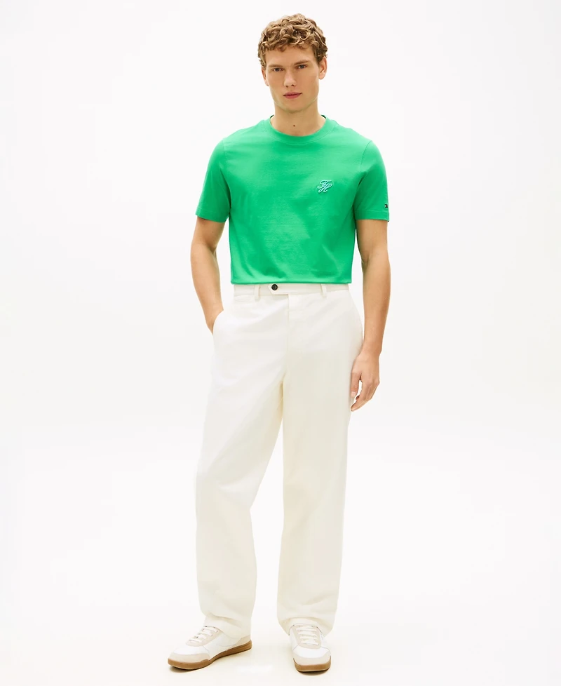 Tommy Hilfiger Men's Script Monogram Crewneck T-Shirt