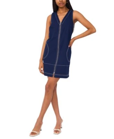 Msk Womens Sleeveless V Neck Dress