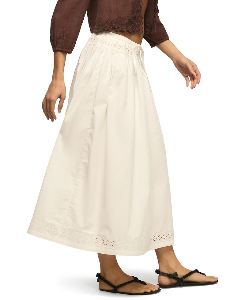 Lucky Brand Women's Schiffley Trimmed Midi-Skirt
