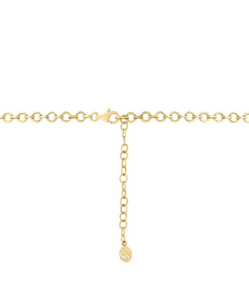 Effy Collection Multi-Gemstone (16 ct. t.w.) Necklace in Gold Over Silver