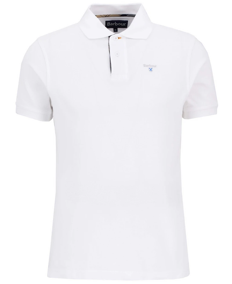 Barbour Men's Tartan Pique Polo Collar Shirt