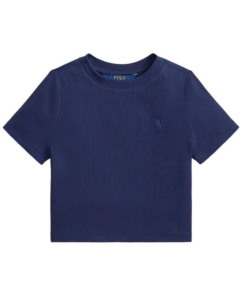 Polo Ralph Lauren Girls' 7-16 Ribbed Boxy T-Shirt