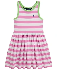 Polo Ralph Lauren Girls' 2T-6X Striped Cotton Jersey Dress