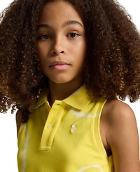 Polo Ralph Lauren Girls' 7-16 Tie-Dye Stretch Mesh Boxy Shirt