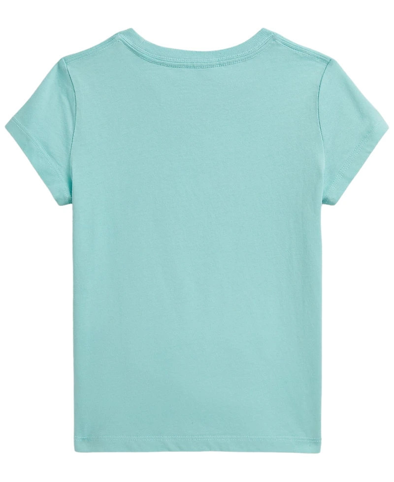 Polo Ralph Lauren Girls' 2T-6X Bear Cotton Jersey T-Shirt