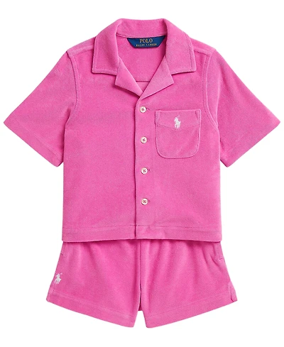 Polo Ralph Lauren Girls' 2T-6X Terry Shirt & Short