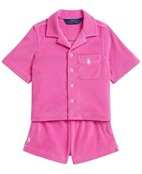 Polo Ralph Lauren Girls' 2T-6X Terry Shirt & Short
