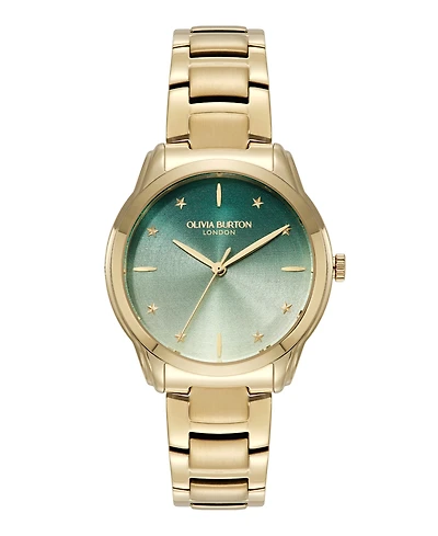 Olivia Burton Women's Colourwave Gold Tone Stainless Steel Bracelet Watch, 36mm