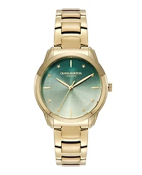 Olivia Burton Women's Colourwave Gold Tone Stainless Steel Bracelet Watch, 36mm