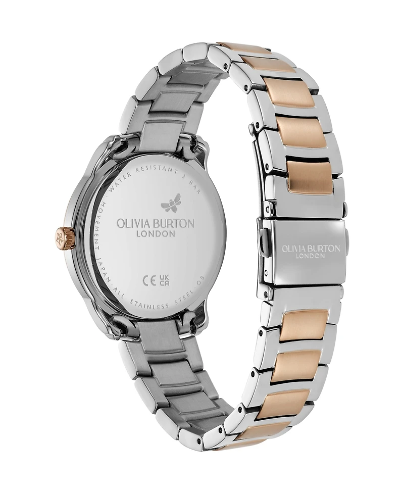 Olivia Burton Women's Colourwave Two Tone Stainless Steel Bracelet Watch, 36mm