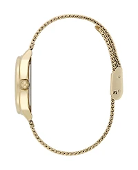 Olivia Burton Women's Ob Classic Bee Gold Tone Stainless Steel Mesh Bracelet Watch, 29.8mm