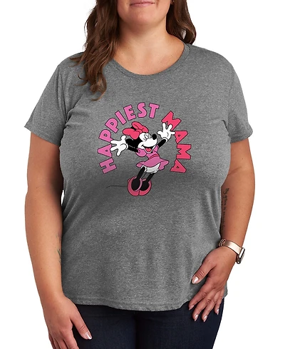 Hybrid Apparel Plus Disney Happiest Mama Short-Sleeve Graphic T-Shirt