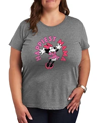 Hybrid Apparel Plus Disney Happiest Mama Short-Sleeve Graphic T-Shirt