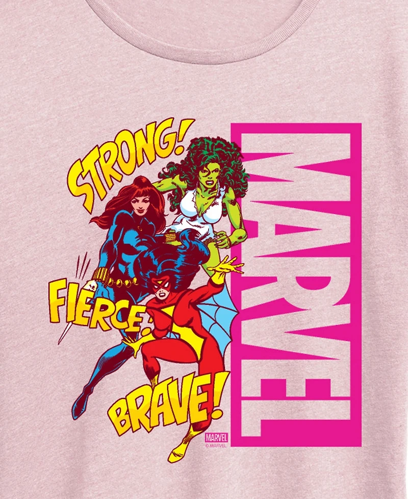 Hybrid Apparel Plus Marvel Sound Effects Short-Sleeve Graphic T-Shirt