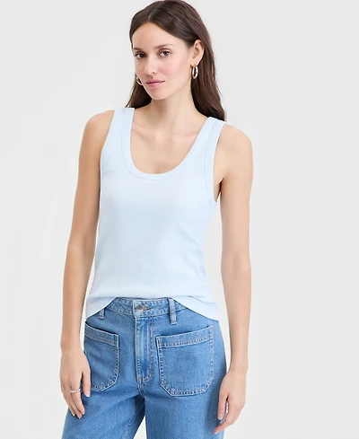 On 34th Women's Double Scoop-Neck Layering Tank Top, Macy's Exclusive