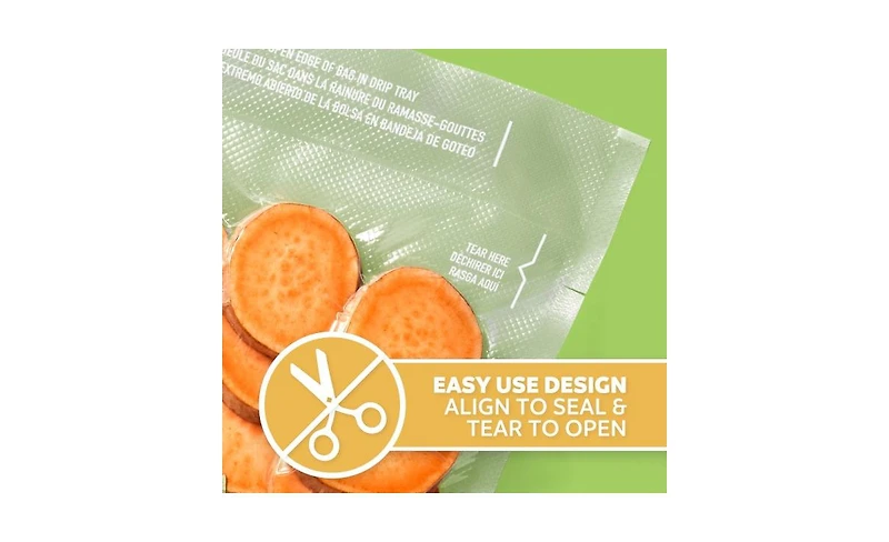 FoodSaver Quart Pre-Cut Vacuum Sealing Storage Bags, 43-Count, Pack of 2