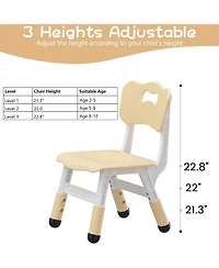 gaomon Kids Chair 2 Pack, 3 Levels Height Adjustable Kid Chair, Plastic Toddler Chairs for Children Boys Girls Age 2-6, Suitable Indoor Use, Home