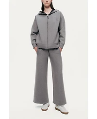 Nocturne Women's Relaxed Wide-Leg Track Pants