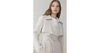 Soia & Kyo Women's Dimitra Relaxed-Fit Belted Trench With Shirt Collar
