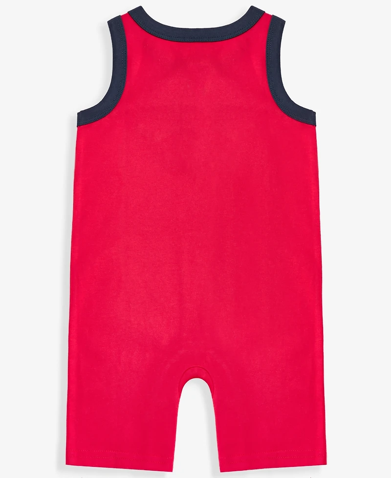 First Impressions Baby Boys' Solid Cotton Henley Tank Sunsuit, Macy's Exclusive