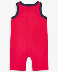 First Impressions Baby Boys' Solid Cotton Henley Tank Sunsuit, Macy's Exclusive