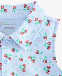 First Impressions Baby Girls' Strawberry Fields Sunsuit, Macy's Exclusive