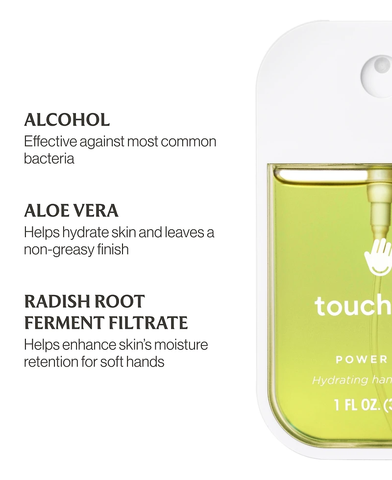 Touchland Power Mist Aloe You Hydrating Hand Sanitizer, 1 oz.