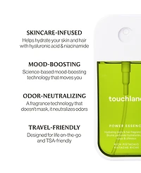 Touchland Power Rich Pistachio Essence Body and Hair Fragrance Mist, 2 oz.